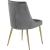 Karina Velvet Dining Chair with Polished Gold Metal Frame