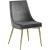 Karina Velvet Dining Chair with Polished Gold Metal Frame