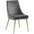 Karina Velvet Dining Chair with Polished Metal Frame