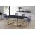 Karina Velvet Dining Chair with Polished Metal Frame