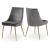 Karina Velvet Dining Chair with Polished Gold Metal Frame