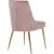Karina Velvet Dining Chair with Polished Gold Metal Frame