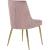 Karina Velvet Dining Chair with Polished Metal Frame