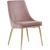 Karina Velvet Dining Chair with Polished Metal Frame