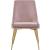 Karina Velvet Dining Chair with Polished Metal Frame