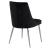 Karina Velvet Dining Chair with Polished Chrome Metal Frame
