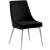 Karina Velvet Dining Chair with Polished Metal Frame