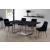 Karina Velvet Dining Chair with Polished Chrome Metal Frame
