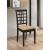 Kelso Fabric/Wood Lattice Back Dining Chair