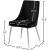 Karina Velvet Dining Chair with Polished Metal Frame