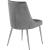 Karina Velvet Dining Chair with Polished Chrome Metal Frame