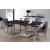 Karina Velvet Dining Chair with Polished Metal Frame