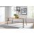 Sherman Solid Acacia Wood Rectangular Dining Table with Hairpin Metal Legs