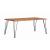 Sherman Solid Acacia Wood Rectangular Dining Table with Hairpin Metal Legs