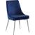 Karina Velvet Dining Chair with Polished Metal Frame