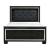 Allura Leatherette/Faux Alligator LED Panel Bedroom Set