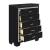 Allura Leatherette/Faux Alligator LED Panel Bedroom Set