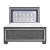 Allura Leatherette/Wood Veneer LED Panel Bedroom Set