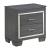 Allura Leatherette/Wood Veneer LED Panel Bedroom Set