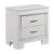 Allura Leatherette/Faux Alligator Nightstand w/ LED Under-light