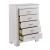 Allura Leatherette/Faux Alligator LED Panel Bedroom Set