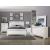 Allura Leatherette/Faux Alligator LED Panel Bed, California King Size