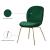 Paris Velvet Dining Chair with Polished Metal Frame