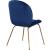 Paris Velvet Dining Chair with Polished Metal Frame