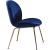 Paris Velvet Dining Chair with Polished Gold Metal Frame