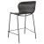 McKinley Faux Rattan Counter Stool with Metal Base