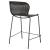 McKinley Faux Rattan Counter Stool with Metal Base