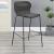 McKinley Faux Rattan Bar Stool with Metal Base