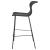 McKinley Faux Rattan Bar Stool with Metal Base
