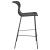 McKinley Faux Rattan Bar Stool with Metal Base