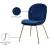 Paris Velvet Dining Chair with Polished Metal Frame