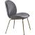 Paris Velvet Dining Chair with Polished Metal Frame
