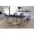 Paris Velvet Dining Chair with Polished Metal Frame