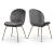 Paris Velvet Dining Chair with Polished Metal Frame