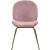 Paris Velvet Dining Chair with Polished Metal Frame