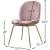 Paris Velvet Dining Chair with Polished Gold Metal Frame