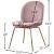 Paris Velvet Dining Chair with Polished Metal Frame