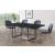 Paris Velvet Dining Chair with Polished Metal Frame