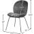 Paris Velvet Dining Chair with Polished Metal Frame