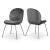 Paris Velvet Dining Chair with Polished Metal Frame