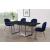 Paris Velvet Dining Chair with Polished Metal Frame