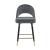 Lindsey Arched Back Velvet Counter Stool