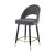Lindsey Arched Back Velvet Counter Stool