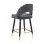Lindsey Arched Back Velvet Counter Stool