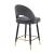 Lindsey Arched Back Velvet Counter Stool