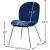 Paris Velvet Dining Chair with Polished Metal Frame